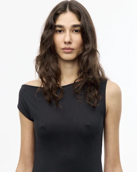 Vestido largo Agnes negro - Imagen 3