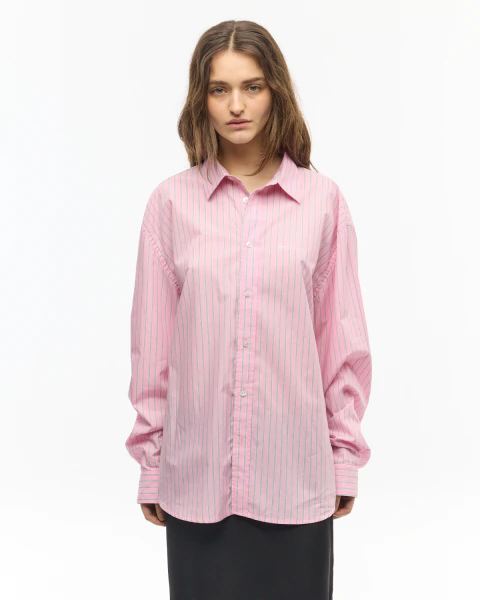 Camisa rayas gabriette rosa