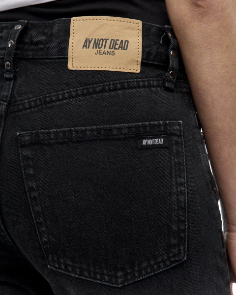 Jean StraightBlack Studs Negrido - Imagen 6
