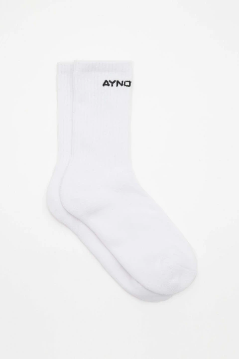 Socks logo blanco