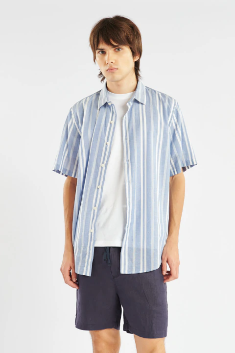 Camisa cerdeña raya irregular