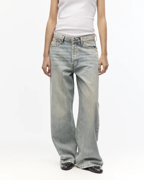 Wide worn blue celeste - Imagen 5