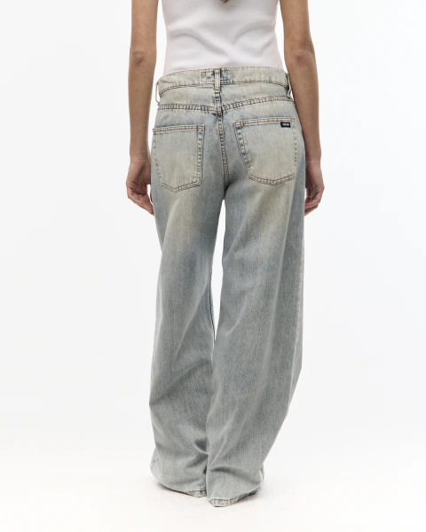 Wide worn blue celeste - Imagen 6